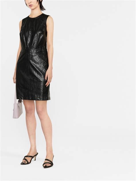 michael kors faux leather dress navy sku|macy's Michael Kors dress.